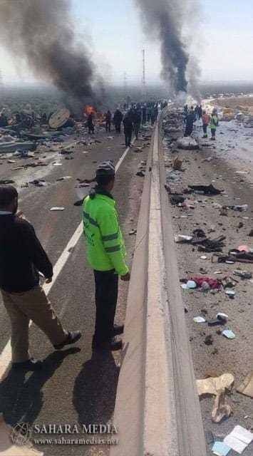 وفاة سائق شاحنة موريتاني بعد انقلاب مركبته واحتراقها في المغرب