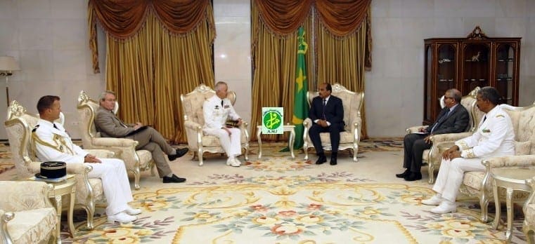 الرئيس الموريتاني يستقبل قائد قوة برخان الفرنسية