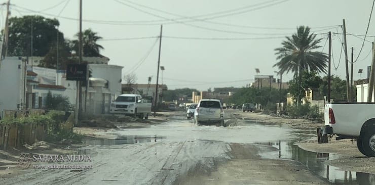 نواكشوط.. مياه الأمطار تعيق الحركة في الشوارع الكبيرة