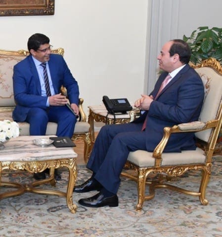 السيسي يطلب تعاون موريتانيا لمكافحة الإرهاب والجريمة
