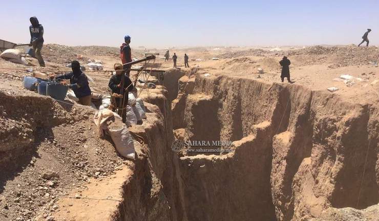 عمليات بحث عن أربعة منقبين علقوا داخل مقلع للذهب في تيرس الزمور