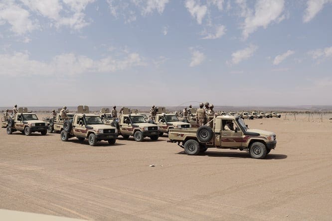 الجيش يوقف 6 متسللين على متن شاحنة مالية