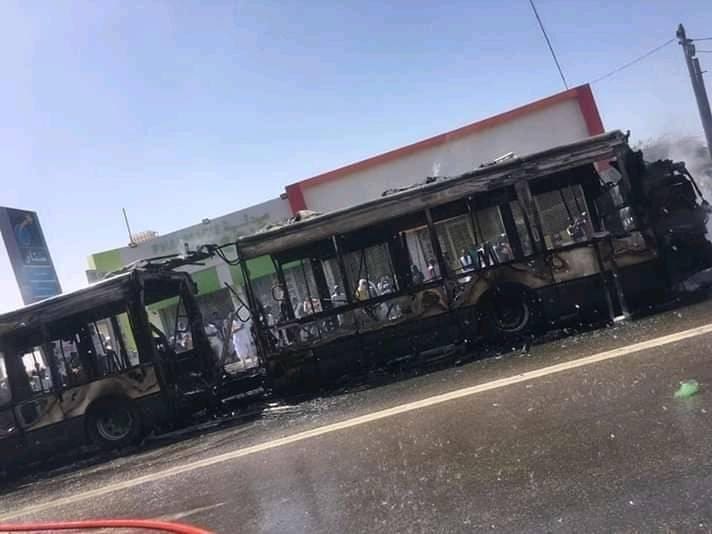 موريتانيا.. حريق في باص لنقل طلاب الجامعة