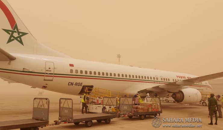 طائرتان مغربيتان تحملان مساعدات طبية إلى موريتانيا