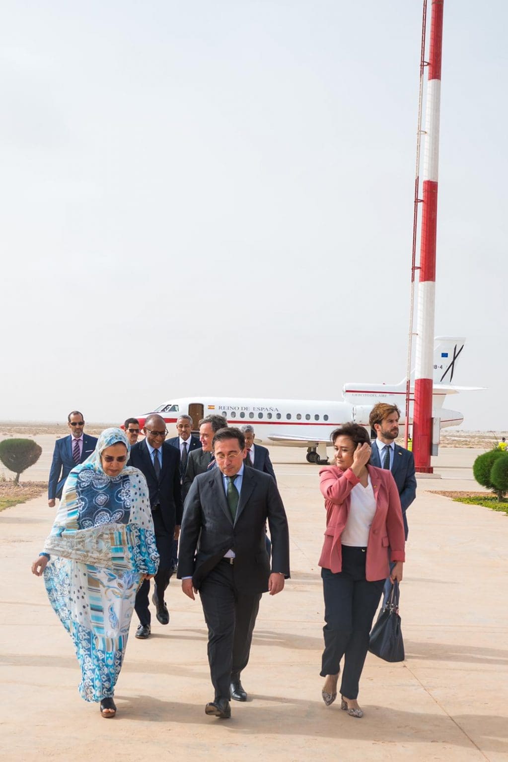 وزير الخارجية الإسباني ألباريس يصل نواكشوط