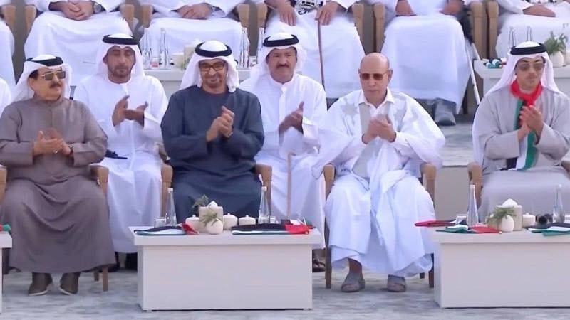 ولد الغزواني يشارك بن زايد احتفاء بلاده بعيد الاتحاد