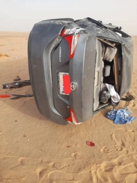 وفاة شخص وإصابة آخر في حادث سير على طريق نواذيبو