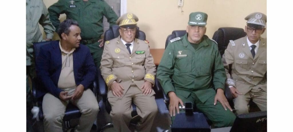 قائد أركان الدرك الوطني يتفقد المعابر الحدودية بولاية كيدي ماغه