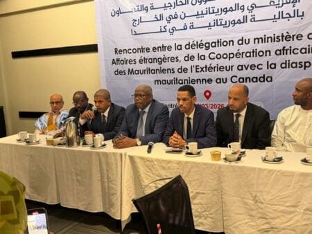 بعثة من وزارة الخارجية تلتقي الجالية الموريتانية في كندا