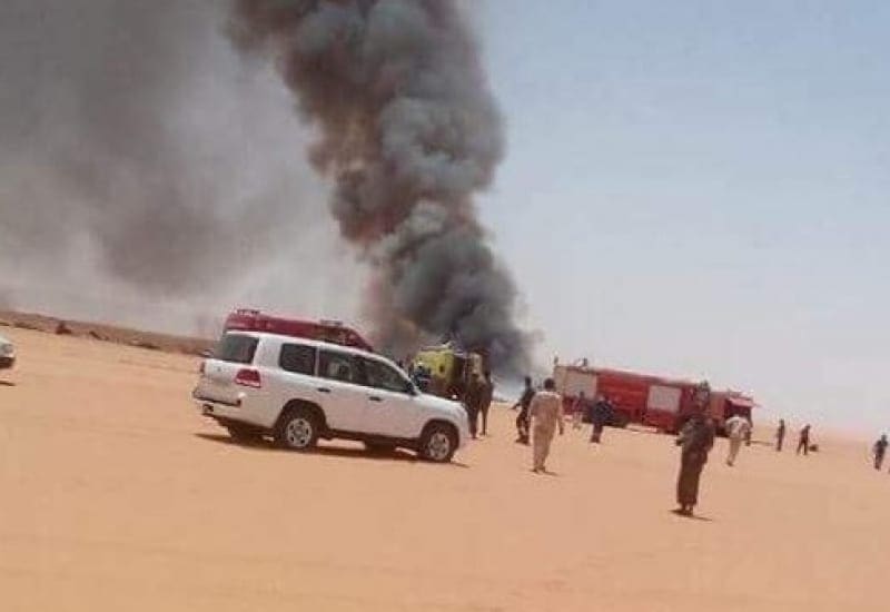 3 قتلى في تحطم طائرة عسكرية جنوب ليبيا