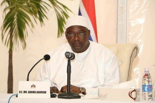 الرئيس الغامبي يدعو الموريتانيين للاستثمار في بلاده
