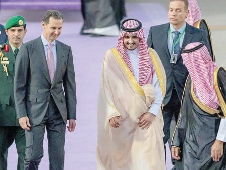 قمَّة جدة.. السعودية تستقبل قادة العرب استقبال الرئيس السوري بشار الأسد في جدة وهو الغائب منذ 2010 عن القمم العربية (وكالات)
