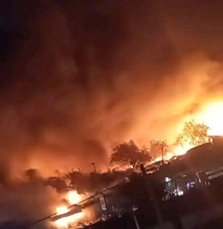 حريق يلتهم سوق في باماكو ويخلف خسائر مادية كبيرة
